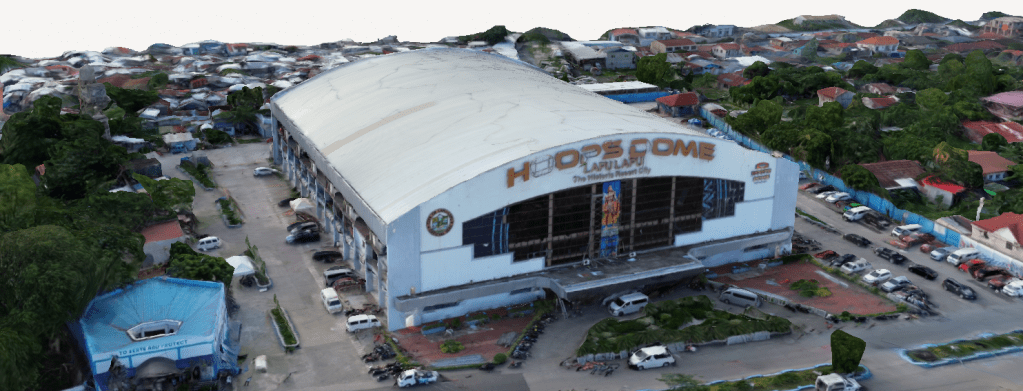 3d Scan of Hoops Dome, LapuLapu city. 
Scanned form droen and stiched using photogrammetry. Element of the Map of LapuLapu city. By bart Sakwerda / Data Ops Philippines
