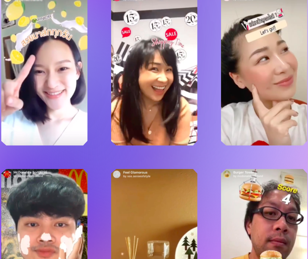 AR in general, AR filters in Thailand, e-commerce